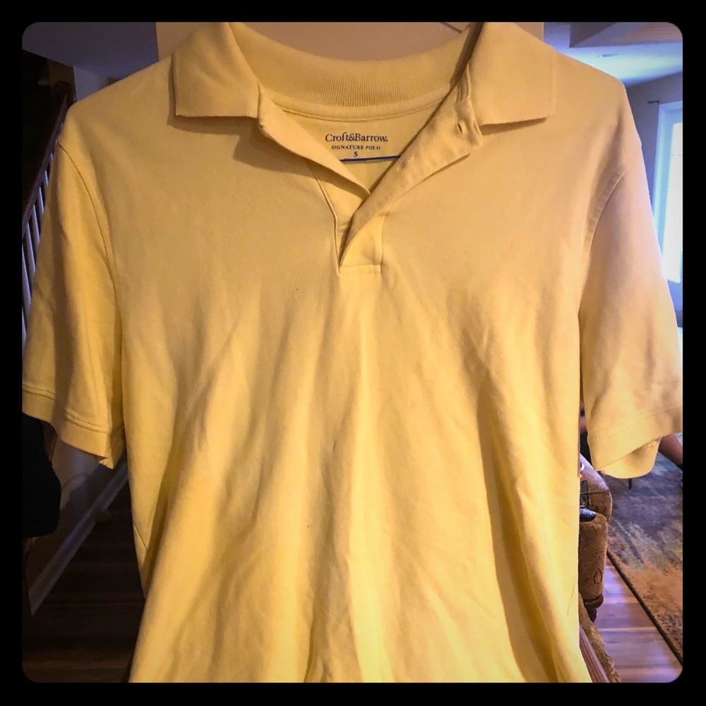 Croft & Barrow Yellow Polo Shirt